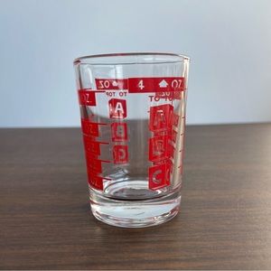Vintage Libbey ABC Measuring Glass Jigger